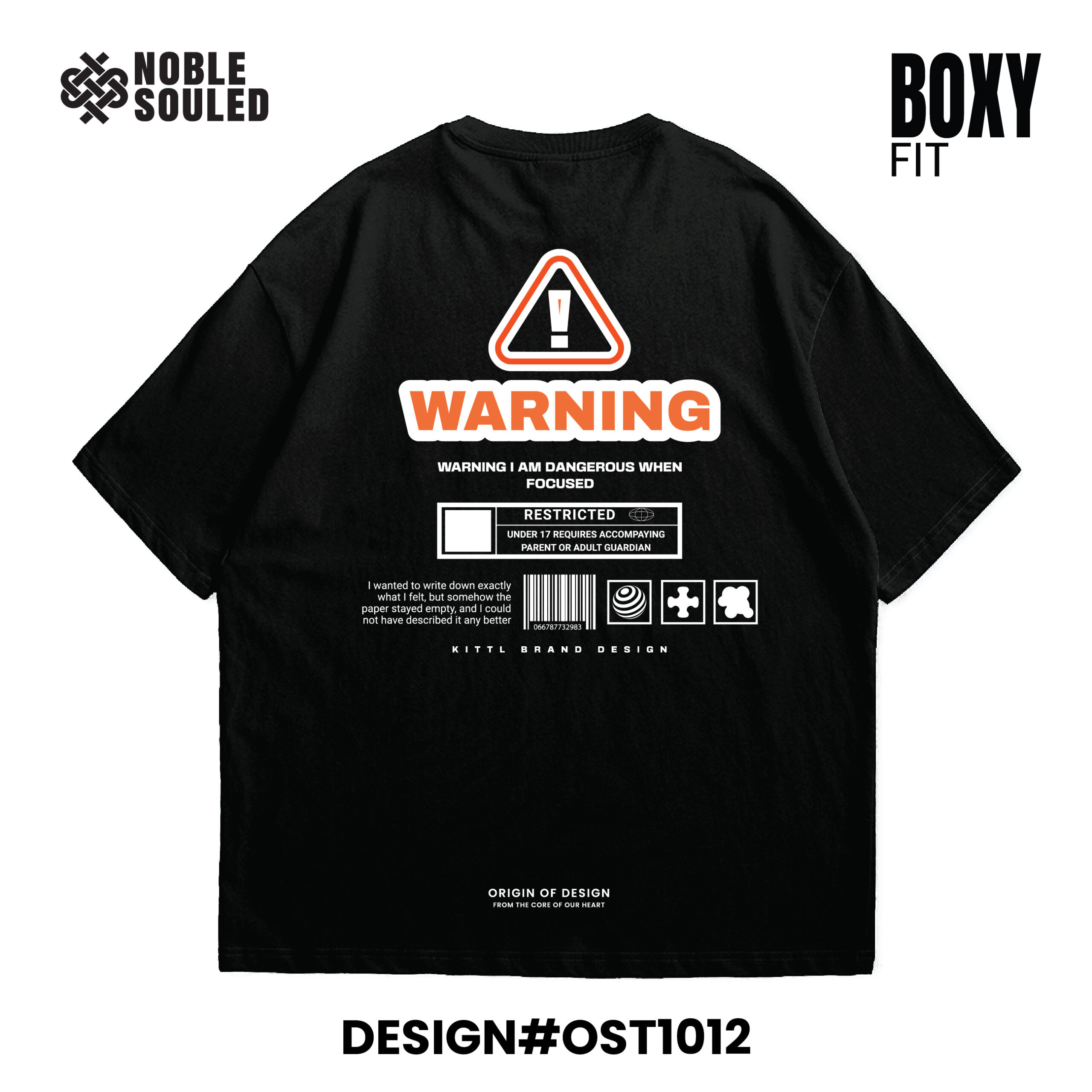 NOBLE SOULED – OVERSIZED T-SHIRT – DESIGN#OST1012