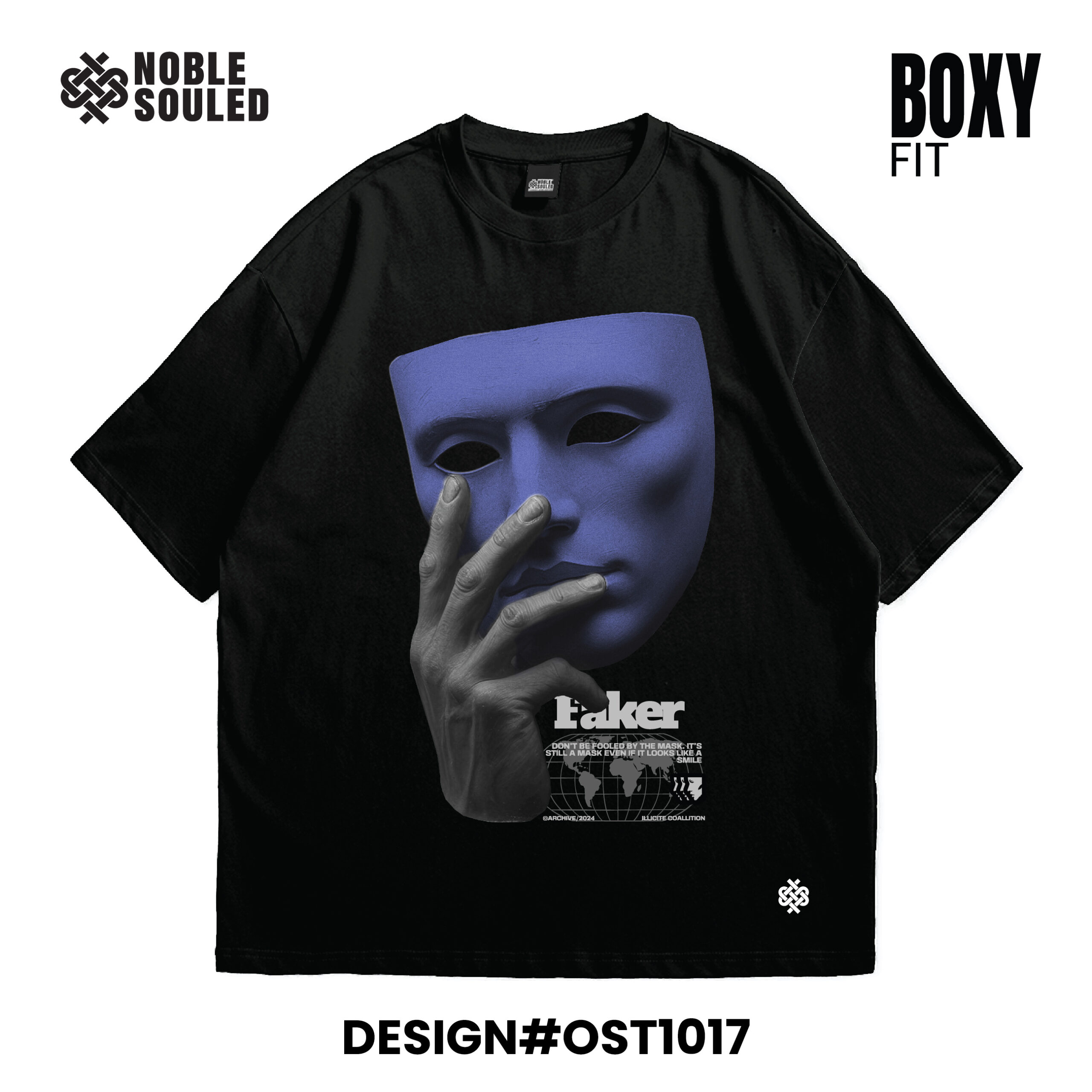 NOBLE SOULED – OVERSIZED T-SHIRT – DESIGN#OST1017