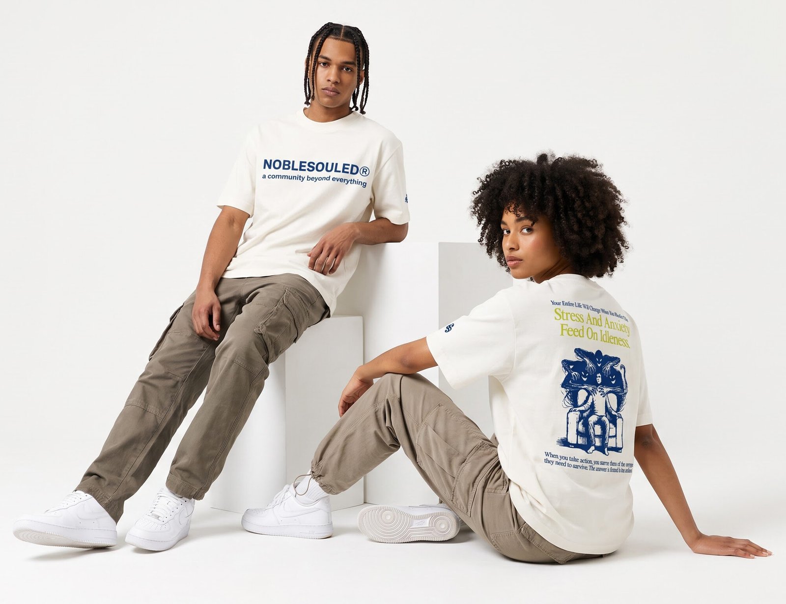 ns8 Noble Souled Signature Boxy Fit T-Shirt VIP DROP #NS23